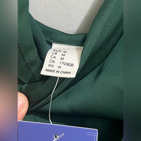 Floerns Spaghetti Strap Cowl Neck Long Slip Midi Dress Med - Picture 10 of 13